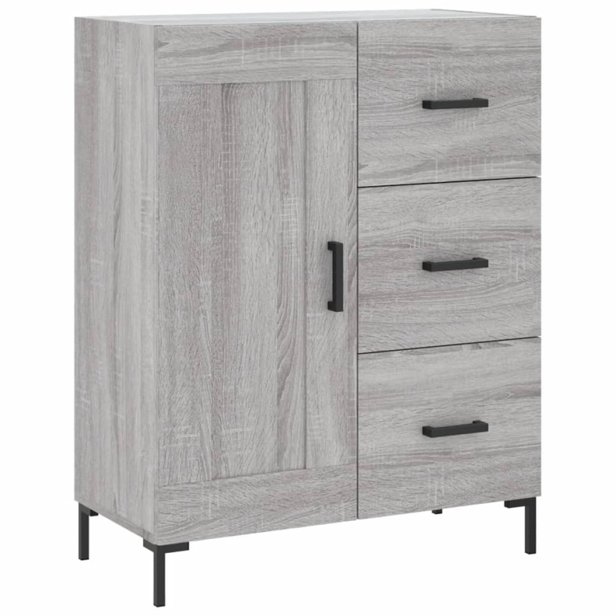 vidaXL Ντουλάπι Γκρι Sonoma 69,5 x 34 x 180 εκ. Επεξεργασμένο Ξύλο