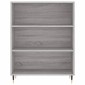 vidaXL Ντουλάπι Γκρι Sonoma 69,5 x 34 x 180 εκ. Επεξεργασμένο Ξύλο