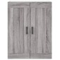 vidaXL Ντουλάπι Γκρι Sonoma 69,5 x 34 x 180 εκ. Επεξεργασμένο Ξύλο