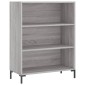 vidaXL Ντουλάπι Γκρι Sonoma 69,5 x 34 x 180 εκ. Επεξεργασμένο Ξύλο
