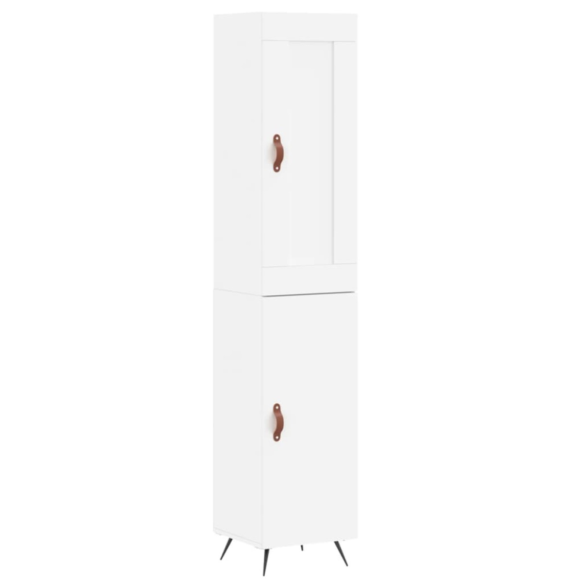 vidaXL Ντουλάπι Λευκός 34,5 x 34 x 180 εκ. από Επεξεργασμένο Ξύλο
