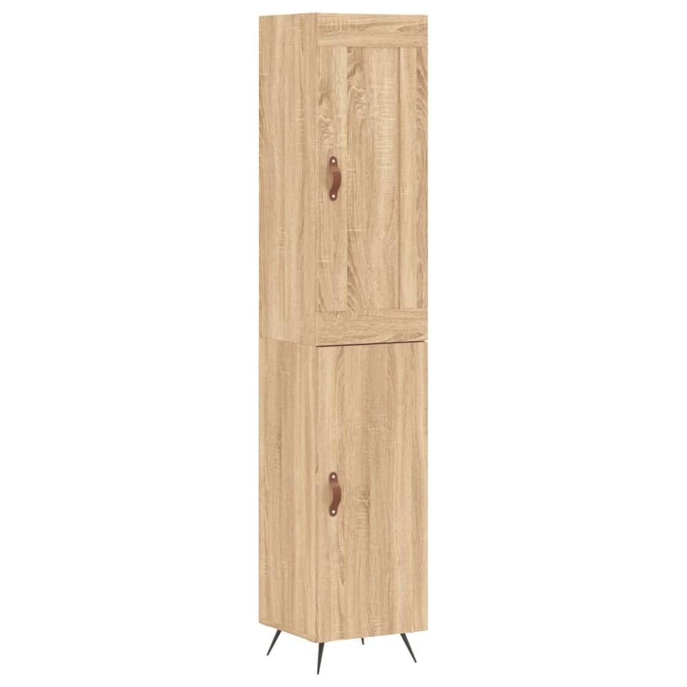vidaXL Μπουφές Sonoma δρυς 34,5 x 34 x 180 εκ. από Επεξεργασμένο Ξύλο