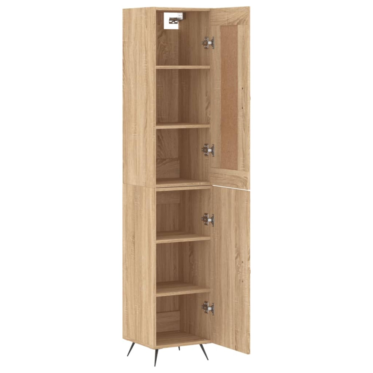 vidaXL Μπουφές Sonoma δρυς 34,5 x 34 x 180 εκ. από Επεξεργασμένο Ξύλο