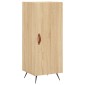 vidaXL Μπουφές Sonoma δρυς 34,5 x 34 x 180 εκ. από Επεξεργασμένο Ξύλο