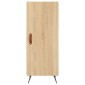 vidaXL Μπουφές Sonoma δρυς 34,5 x 34 x 180 εκ. από Επεξεργασμένο Ξύλο