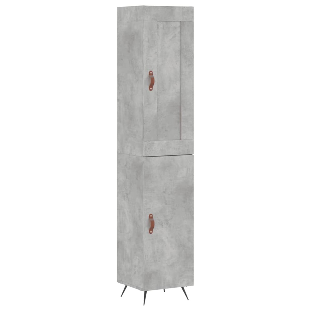 vidaXL Ντουλάπι Γκρι Σκυροδέματος 34,5x34x180 εκ. Επεξεργασμένο Ξύλο