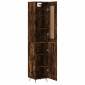 vidaXL Ντουλάπι Καπνιστή δρυς 34,5x34x180 εκ. από Επεξεργασμένο Ξύλο