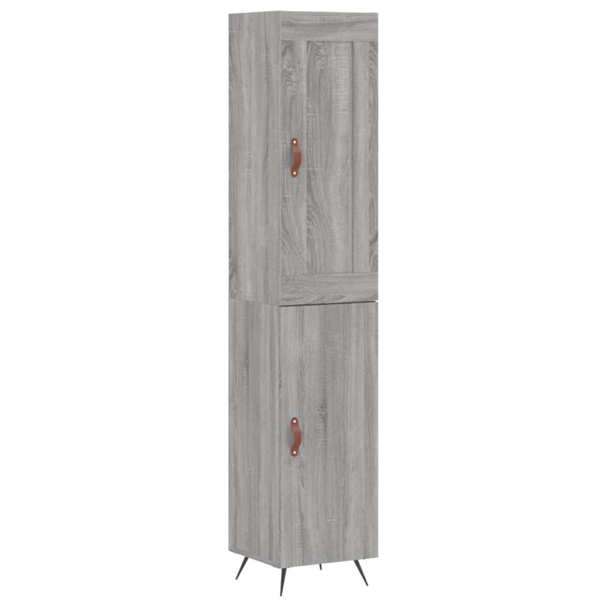 vidaXL Μπουφές Sonoma Γκρι 34,5 x 34 x 180 εκ. από Επεξεργασμένο Ξύλο