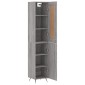 vidaXL Μπουφές Sonoma Γκρι 34,5 x 34 x 180 εκ. από Επεξεργασμένο Ξύλο
