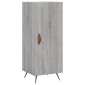 vidaXL Μπουφές Sonoma Γκρι 34,5 x 34 x 180 εκ. από Επεξεργασμένο Ξύλο