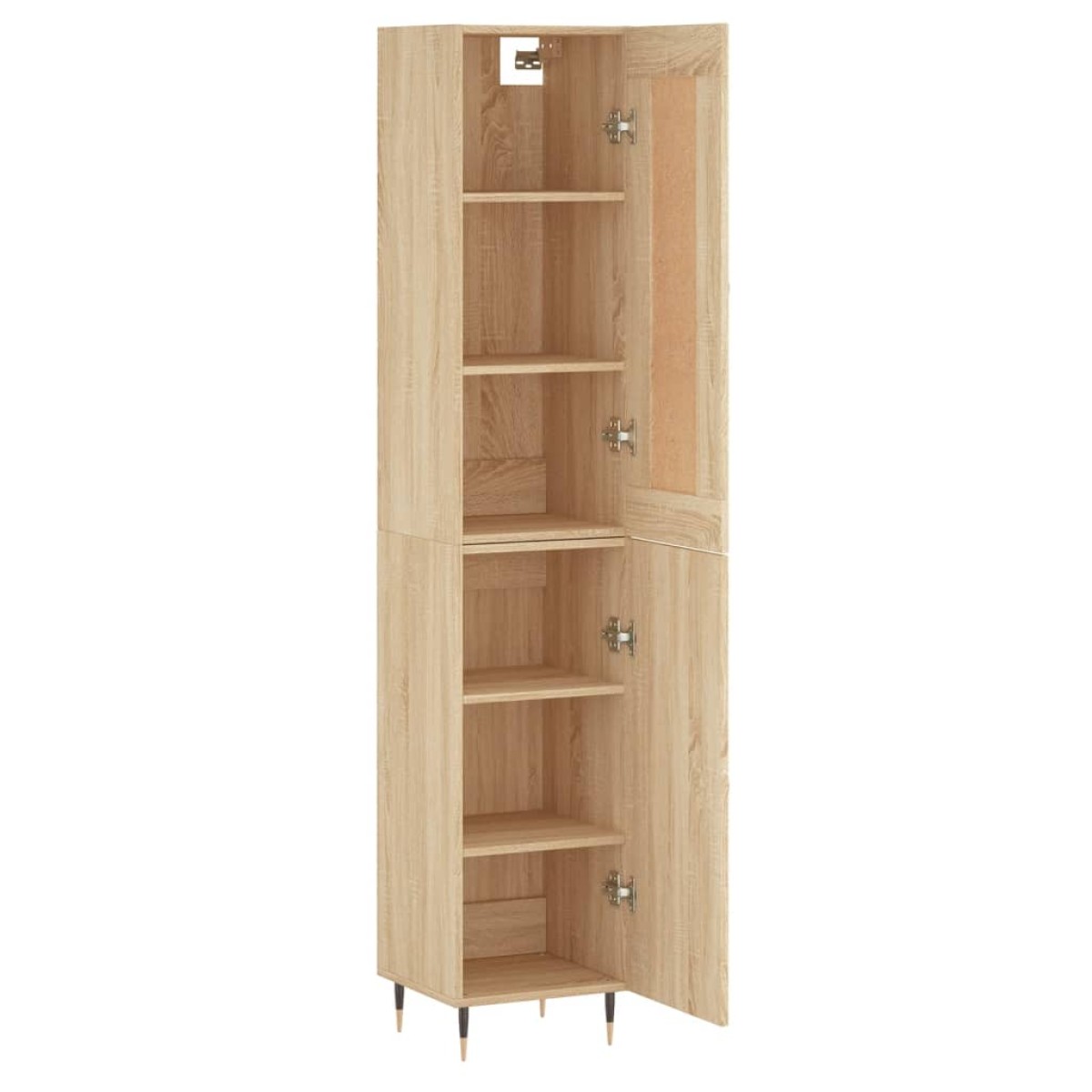 vidaXL Μπουφές Sonoma δρυς 34,5 x 34 x 180 εκ. από Επεξεργασμένο Ξύλο