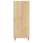 vidaXL Μπουφές Sonoma δρυς 34,5 x 34 x 180 εκ. από Επεξεργασμένο Ξύλο