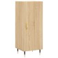 vidaXL Μπουφές Sonoma δρυς 34,5 x 34 x 180 εκ. από Επεξεργασμένο Ξύλο