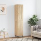 vidaXL Μπουφές Sonoma δρυς 34,5 x 34 x 180 εκ. από Επεξεργασμένο Ξύλο