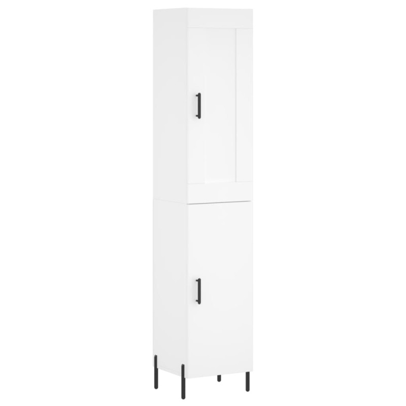 vidaXL Ντουλάπι Λευκό 34,5 x 34 x 180 εκ. από Επεξεργασμένο Ξύλο