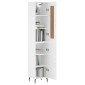 vidaXL Ντουλάπι Λευκός 34,5 x 34 x 180 εκ. από Επεξεργασμένο Ξύλο