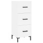 vidaXL Ντουλάπι Λευκός 34,5 x 34 x 180 εκ. από Επεξεργασμένο Ξύλο