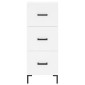 vidaXL Ντουλάπι Λευκός 34,5 x 34 x 180 εκ. από Επεξεργασμένο Ξύλο