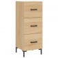vidaXL Μπουφές Sonoma δρυς 34,5 x 34 x 180 εκ. από Επεξεργασμένο Ξύλο