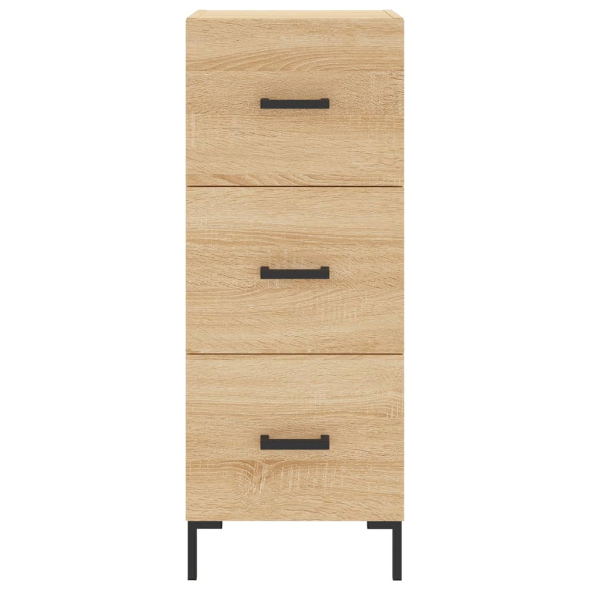 vidaXL Μπουφές Sonoma δρυς 34,5 x 34 x 180 εκ. από Επεξεργασμένο Ξύλο