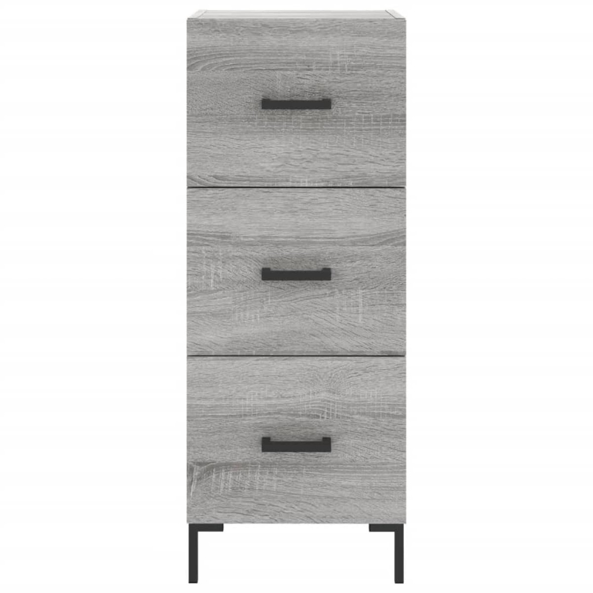vidaXL Μπουφές Sonoma Γκρι 34,5 x 34 x 180 εκ. από Επεξεργασμένο Ξύλο