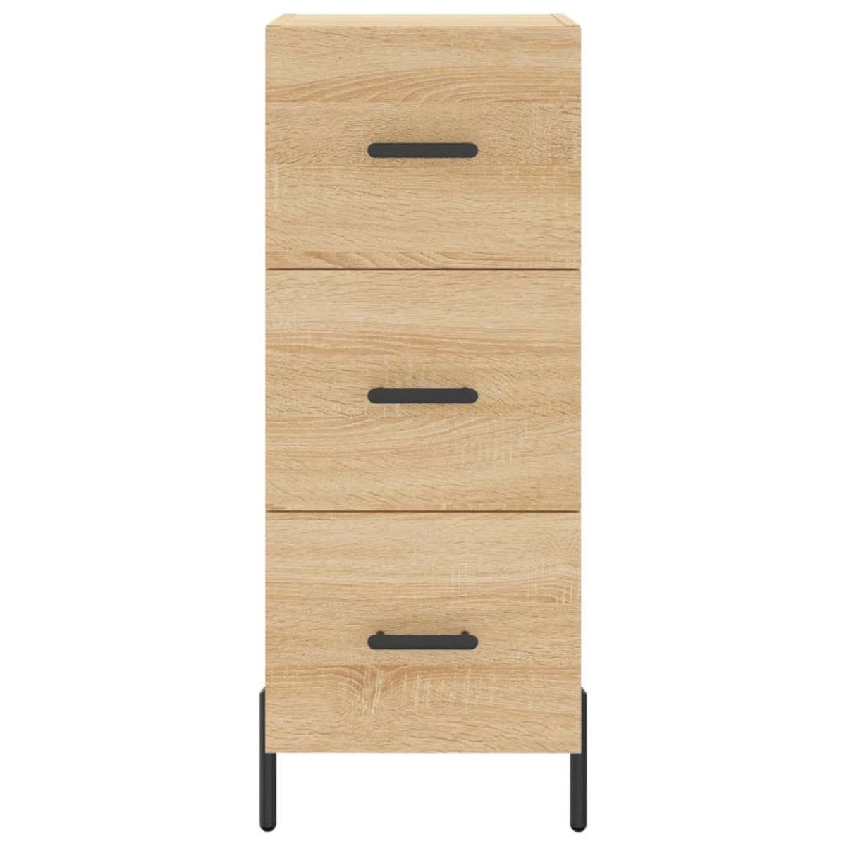 vidaXL Μπουφές Sonoma δρυς 34,5 x 34 x 180 εκ. από Επεξεργασμένο Ξύλο