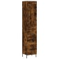 vidaXL Ντουλάπι Καπνιστή δρυς 34,5x34x180 εκ. από Επεξεργασμένο Ξύλο