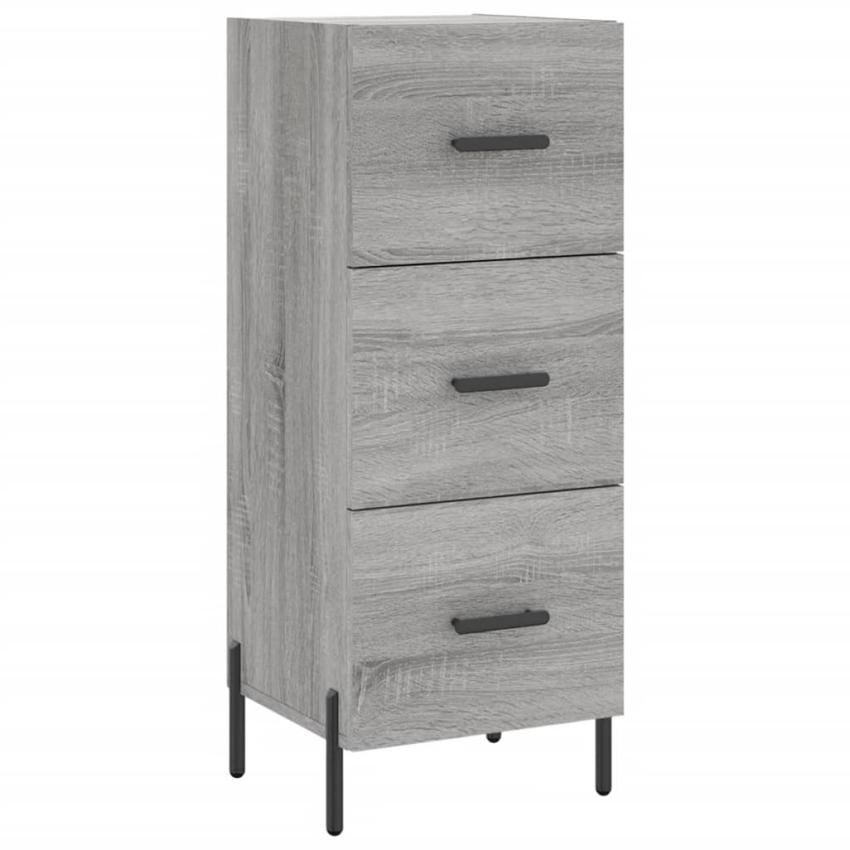 vidaXL Μπουφές Sonoma Γκρι 34,5 x 34 x 180 εκ. από Επεξεργασμένο Ξύλο