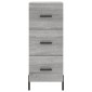 vidaXL Μπουφές Sonoma Γκρι 34,5 x 34 x 180 εκ. από Επεξεργασμένο Ξύλο