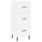 vidaXL Ντουλάπι Λευκός 34,5 x 34 x 180 εκ. από Επεξεργασμένο Ξύλο