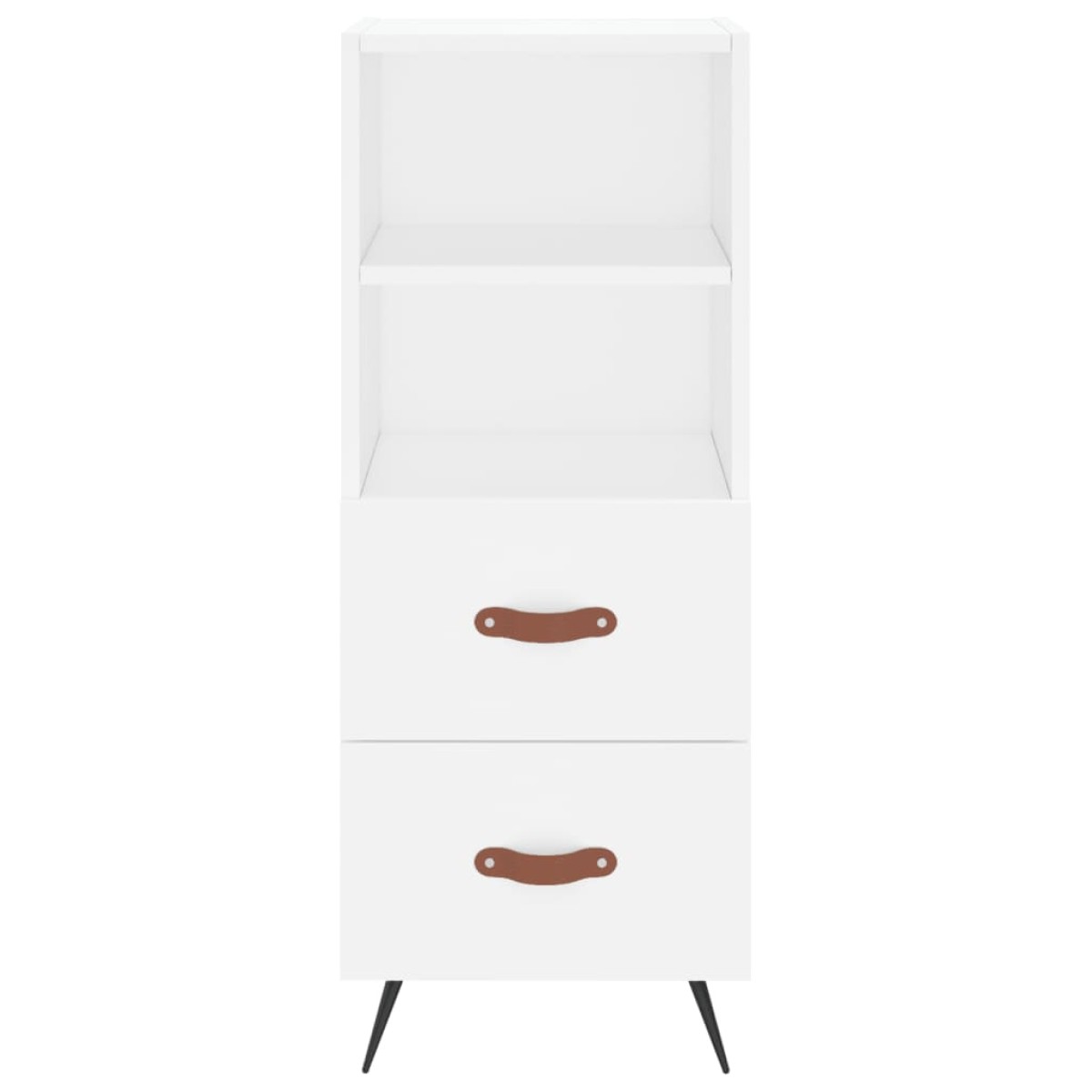 vidaXL Ντουλάπι Λευκός 34,5 x 34 x 180 εκ. από Επεξεργασμένο Ξύλο