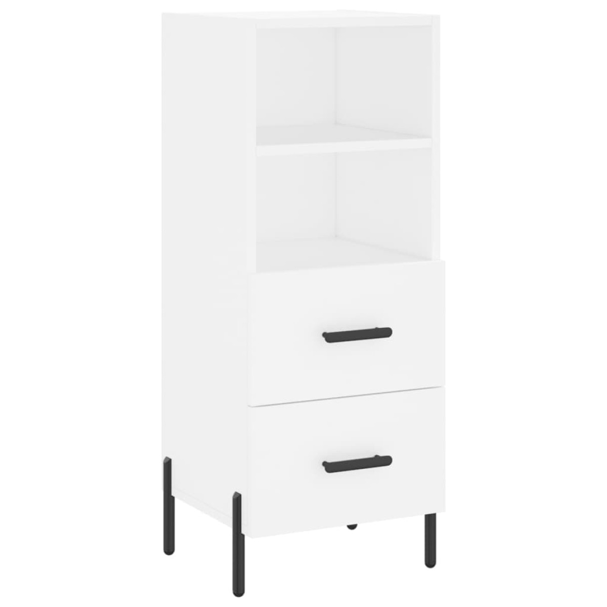vidaXL Ντουλάπι Λευκός 34,5 x 34 x 180 εκ. από Επεξεργασμένο Ξύλο