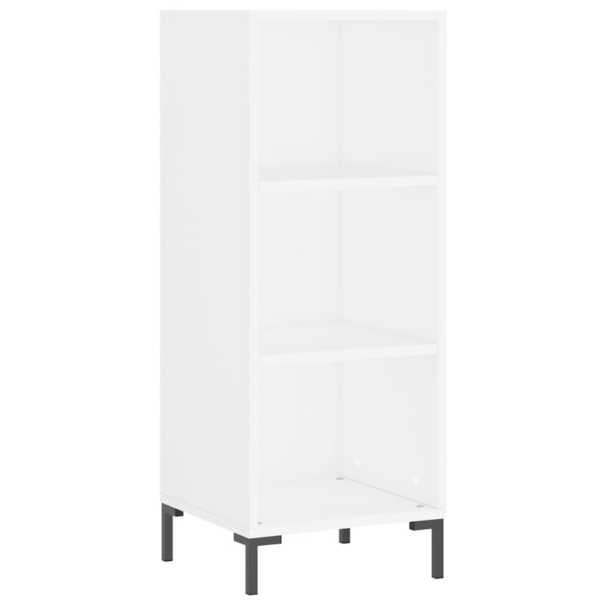 vidaXL Ντουλάπι Λευκός 34,5 x 34 x 180 εκ. από Επεξεργασμένο Ξύλο