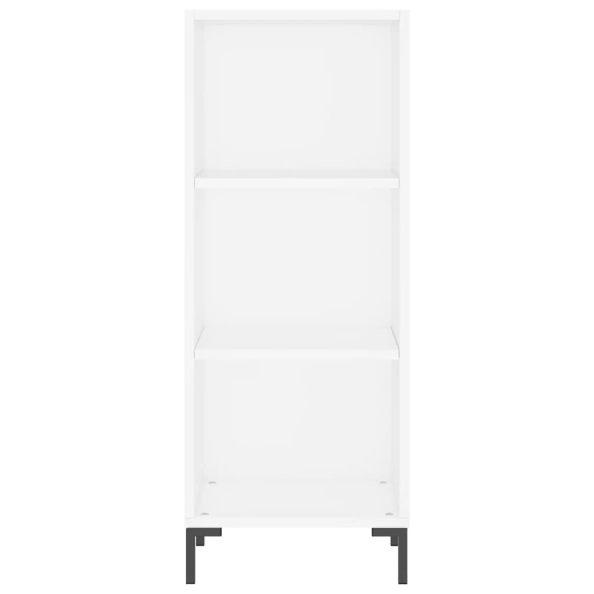 vidaXL Ντουλάπι Λευκός 34,5 x 34 x 180 εκ. από Επεξεργασμένο Ξύλο