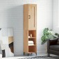 vidaXL Μπουφές Sonoma δρυς 34,5 x 34 x 180 εκ. από Επεξεργασμένο Ξύλο