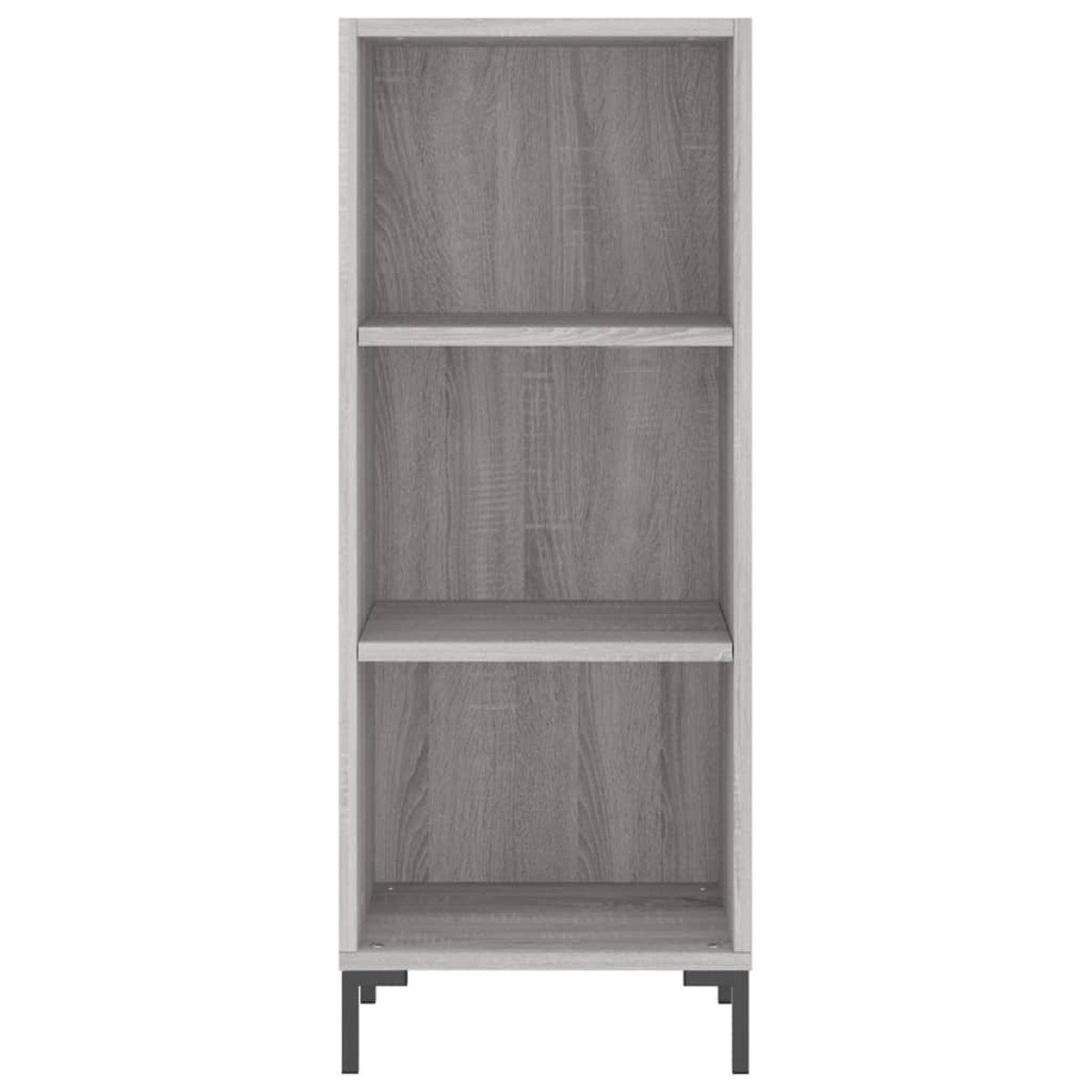 vidaXL Μπουφές Sonoma Γκρι 34,5 x 34 x 180 εκ. από Επεξεργασμένο Ξύλο