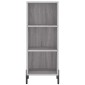 vidaXL Μπουφές Sonoma Γκρι 34,5 x 34 x 180 εκ. από Επεξεργασμένο Ξύλο