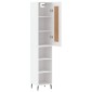 vidaXL Ντουλάπι Λευκός 34,5 x 34 x 180 εκ. από Επεξεργασμένο Ξύλο