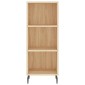 vidaXL Μπουφές Sonoma δρυς 34,5 x 34 x 180 εκ. από Επεξεργασμένο Ξύλο