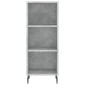 vidaXL Ντουλάπι Γκρι Σκυροδέματος 34,5x34x180 εκ. Επεξεργασμένο Ξύλο