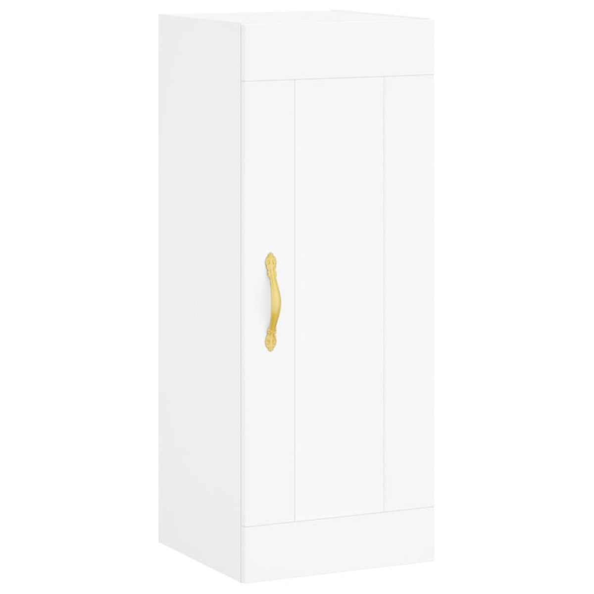 vidaXL Ντουλάπι Λευκός 34,5 x 34 x 180 εκ. από Επεξεργασμένο Ξύλο