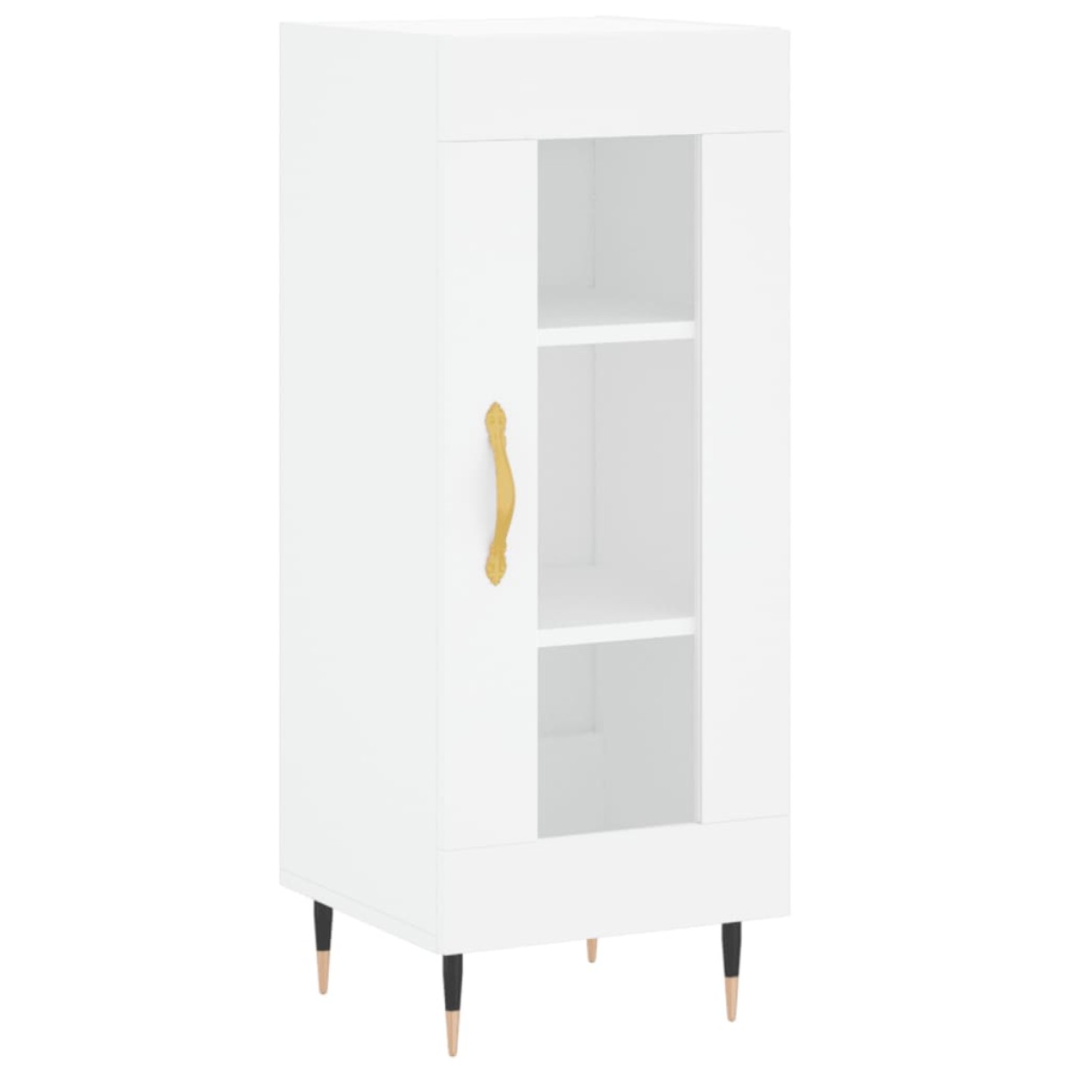 vidaXL Ντουλάπι Λευκός 34,5 x 34 x 180 εκ. από Επεξεργασμένο Ξύλο