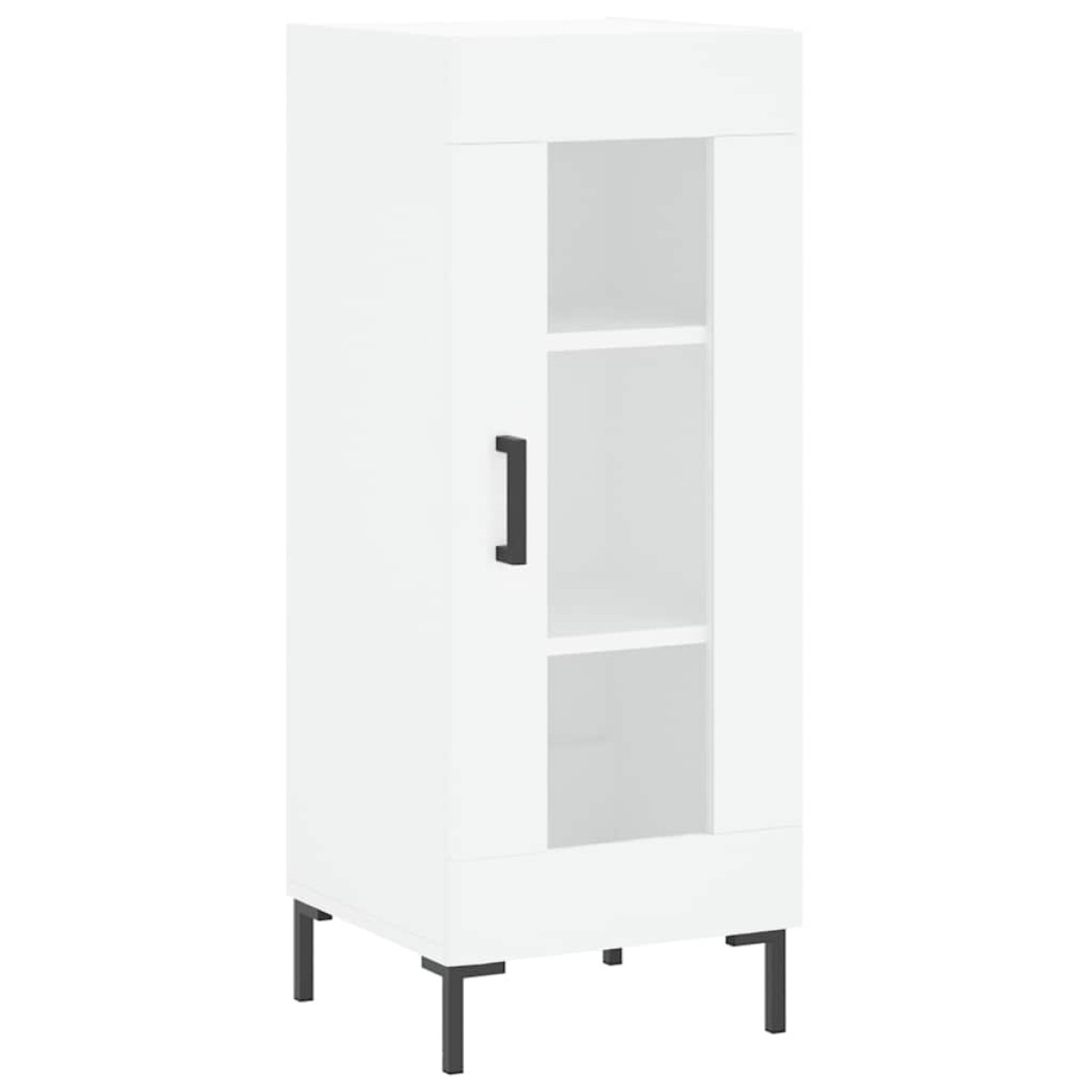 vidaXL Ντουλάπι Λευκός 34,5 x 34 x 180 εκ. από Επεξεργασμένο Ξύλο