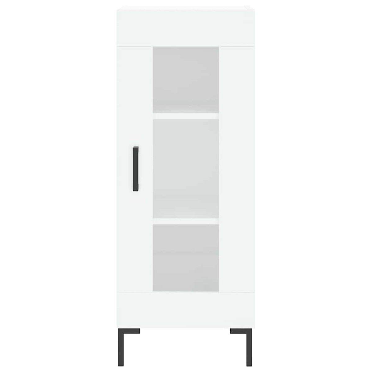 vidaXL Ντουλάπι Λευκός 34,5 x 34 x 180 εκ. από Επεξεργασμένο Ξύλο