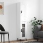 vidaXL Ντουλάπι Λευκός 34,5 x 34 x 180 εκ. από Επεξεργασμένο Ξύλο