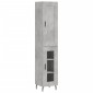 vidaXL Ντουλάπι Γκρι Σκυροδέματος 34,5x34x180 εκ. Επεξεργασμένο Ξύλο