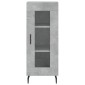 vidaXL Ντουλάπι Γκρι Σκυροδέματος 34,5x34x180 εκ. Επεξεργασμένο Ξύλο