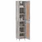 vidaXL Μπουφές Sonoma Γκρι 34,5 x 34 x 180 εκ. από Επεξεργασμένο Ξύλο