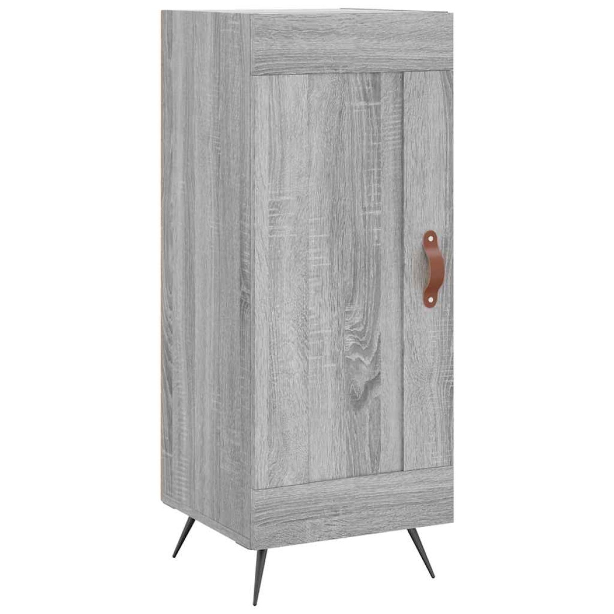 vidaXL Μπουφές Sonoma Γκρι 34,5 x 34 x 180 εκ. από Επεξεργασμένο Ξύλο