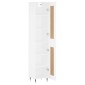 vidaXL Ντουλάπι Λευκός 34,5 x 34 x 180 εκ. από Επεξεργασμένο Ξύλο